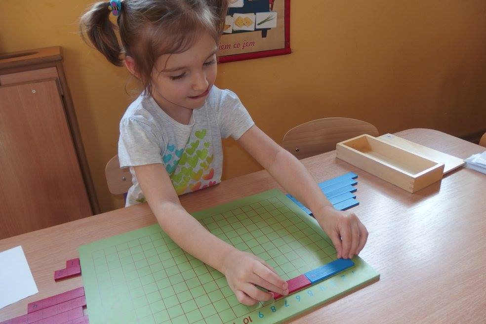 Tablica do dodawania - Praca metodą M. Montessori