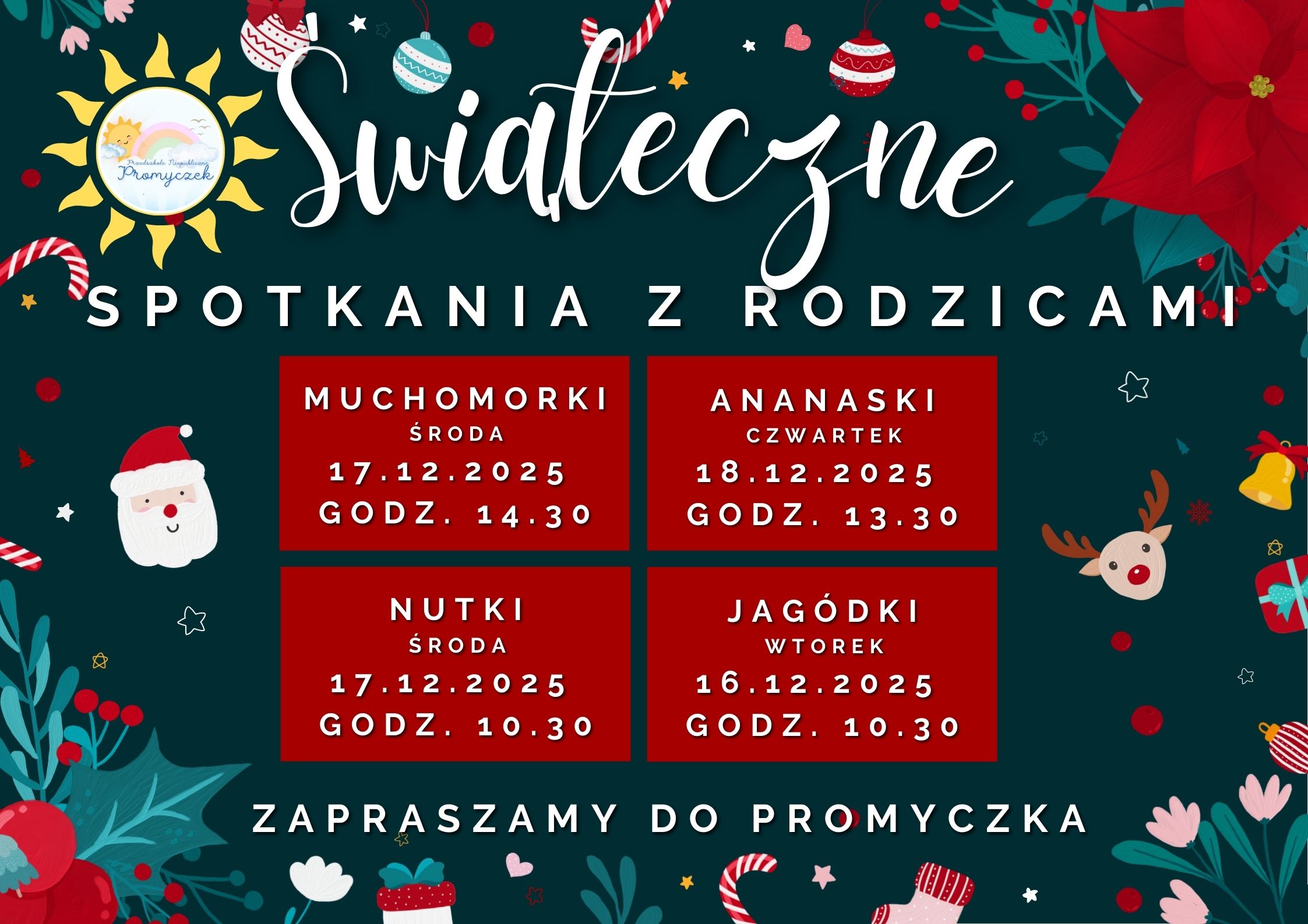 Świąteczne spotkania z Rodzicami w PROMYCZKU